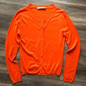 Trina Turk Orange Cardigan